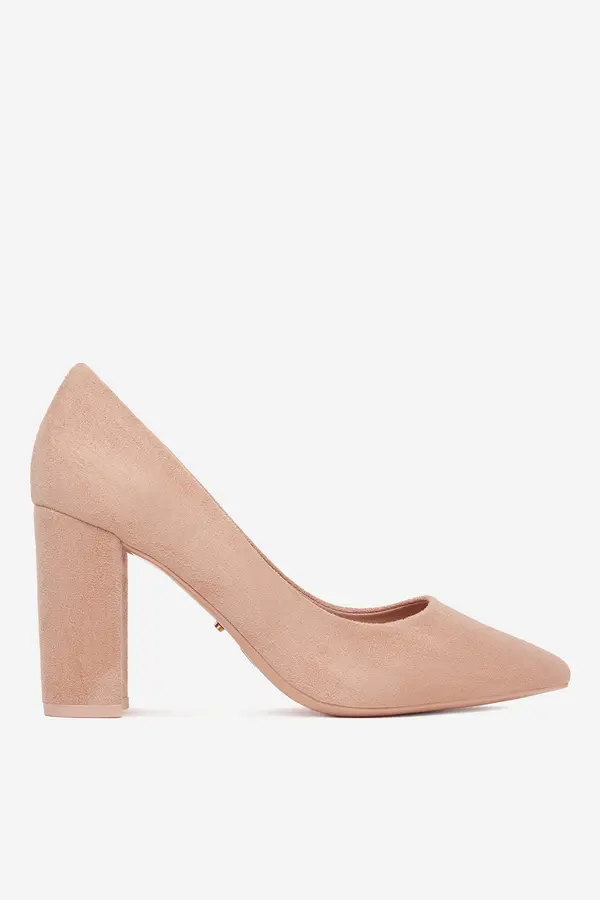 DeeZee Čevlji s peto DeeZee DZ0010 LIGHT PINK SU Živo roza