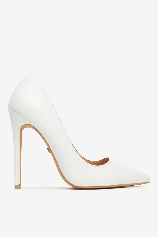 DeeZee Čevlji s peto DeeZee HT92831-41 Bela