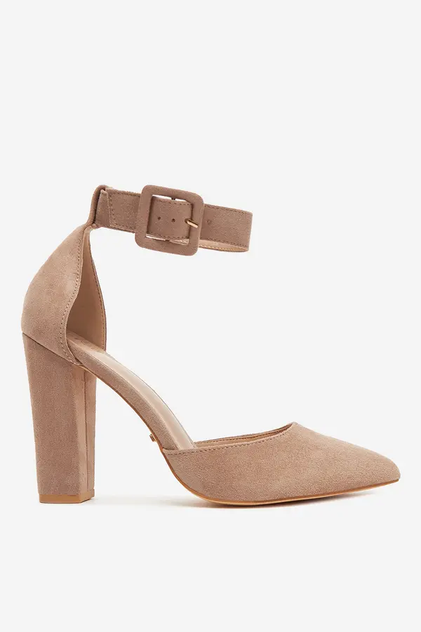 DeeZee Čevlji s peto DeeZee K539 Kaki