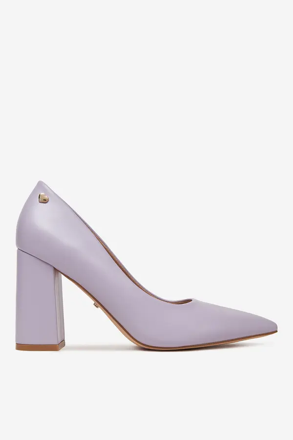 DeeZee Čevlji s peto DeeZee KB-008 Vijolična
