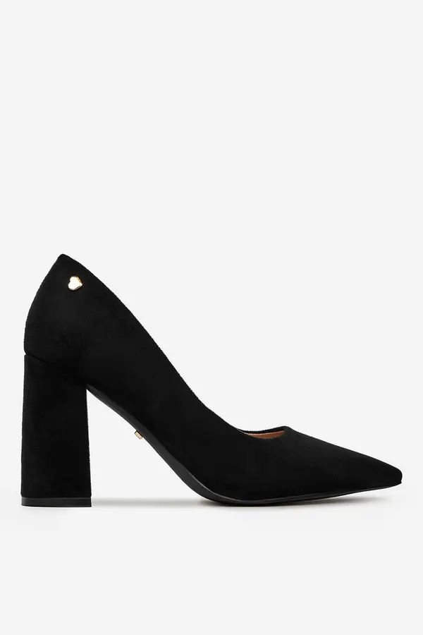 DeeZee Čevlji s peto DeeZee KB-008A Črna