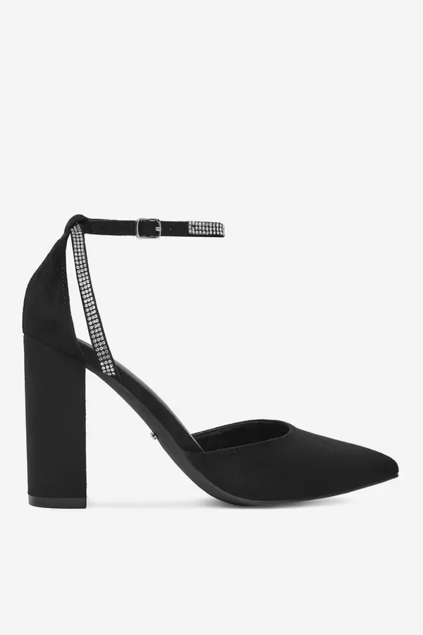 DeeZee Čevlji s peto DeeZee KL-HT4587-21 Črna