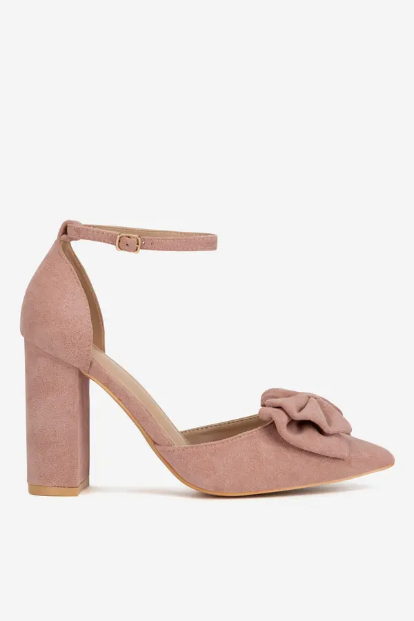 DeeZee Čevlji s peto DeeZee WS1001-01 Roza