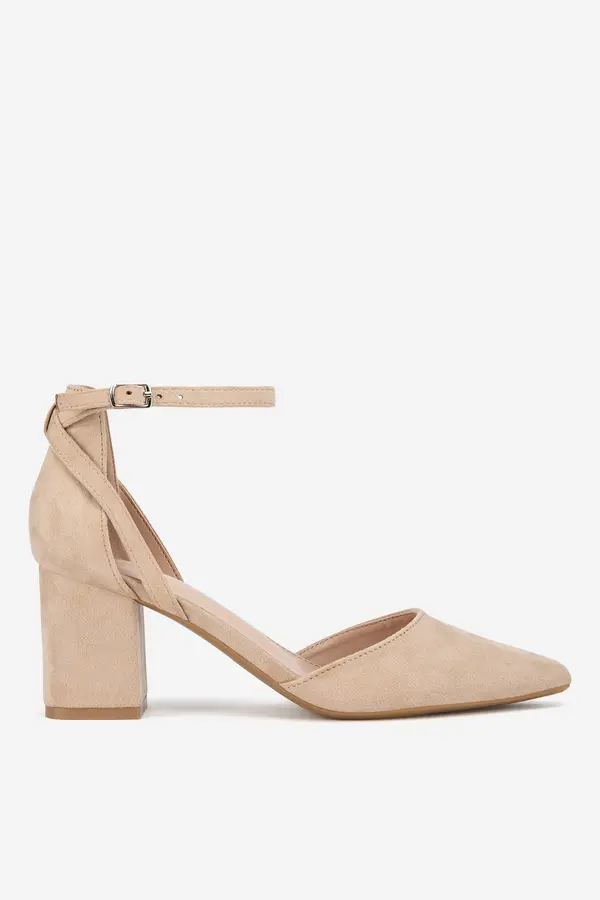 DeeZee Čevlji s peto DeeZee WSS20968-02 Bež