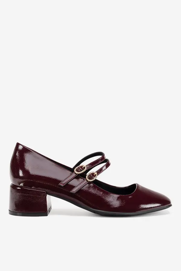 Jenny Čevlji s peto Jenny LH24038-1 Temno rdeča