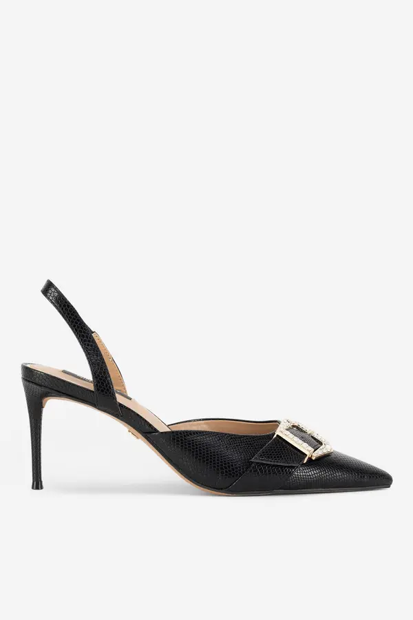 Nine West Čevlji s peto NINE WEST SJ1489-6 Črna