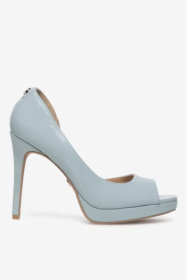 Nine West Čevlji s peto NINE WEST WFA2733-1 Svetlo modra