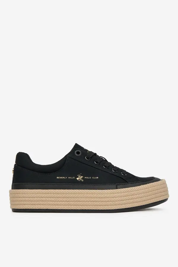 Beverly Hills Polo Club Espadrile BEVERLY HILLS POLO CLUB WSS21536-01 Črna