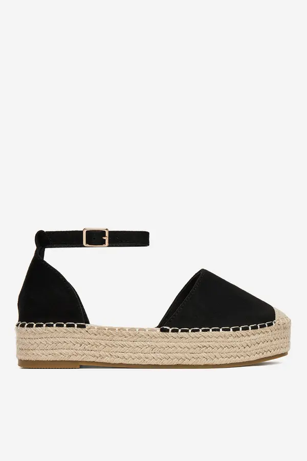 DeeZee Espadrile DeeZee WSS990-215 Črna