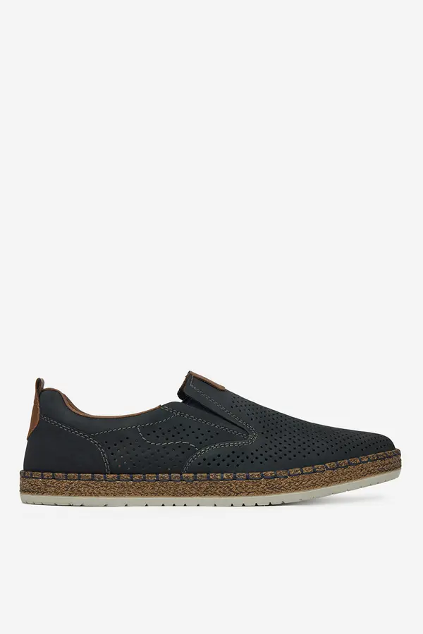 Rieker Espadrile Rieker B5258-14 Mornarsko modra