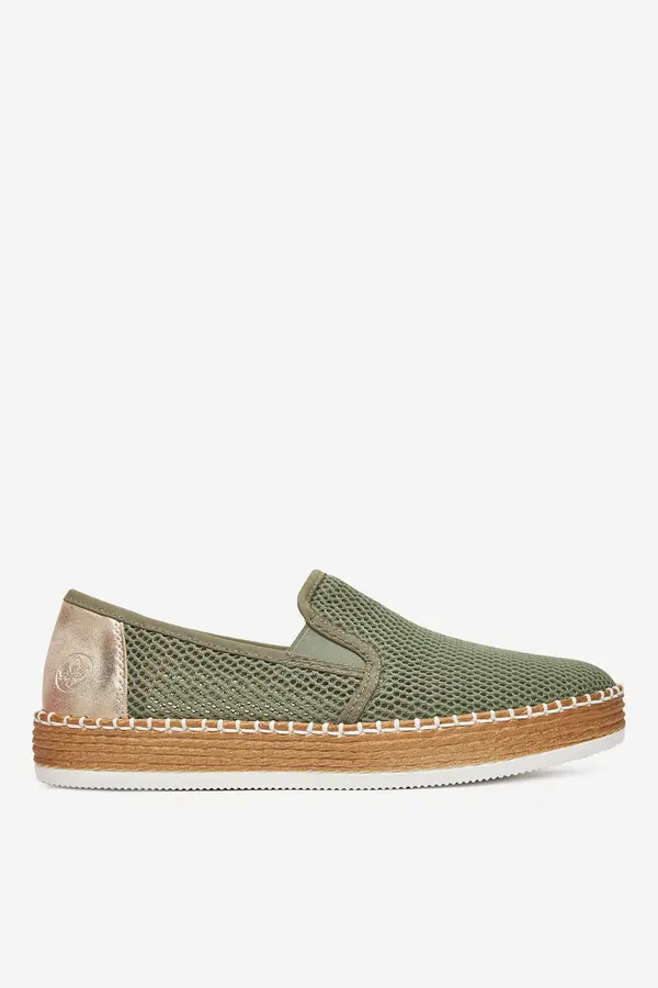 Rieker Espadrile Rieker L7873-52 Olivna