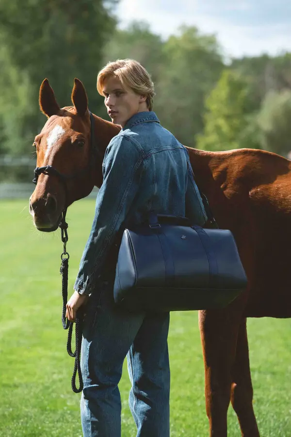 Beverly Hills Polo Club Moška torba BEVERLY HILLS POLO CLUB BHPC-L-015-07 Mornarsko modra