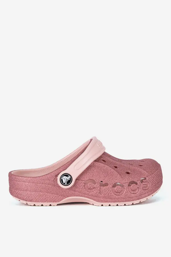 Crocs Natikači za bazen Crocs BAYA GLITTER CLOG KIDS 207015-6SR Roza