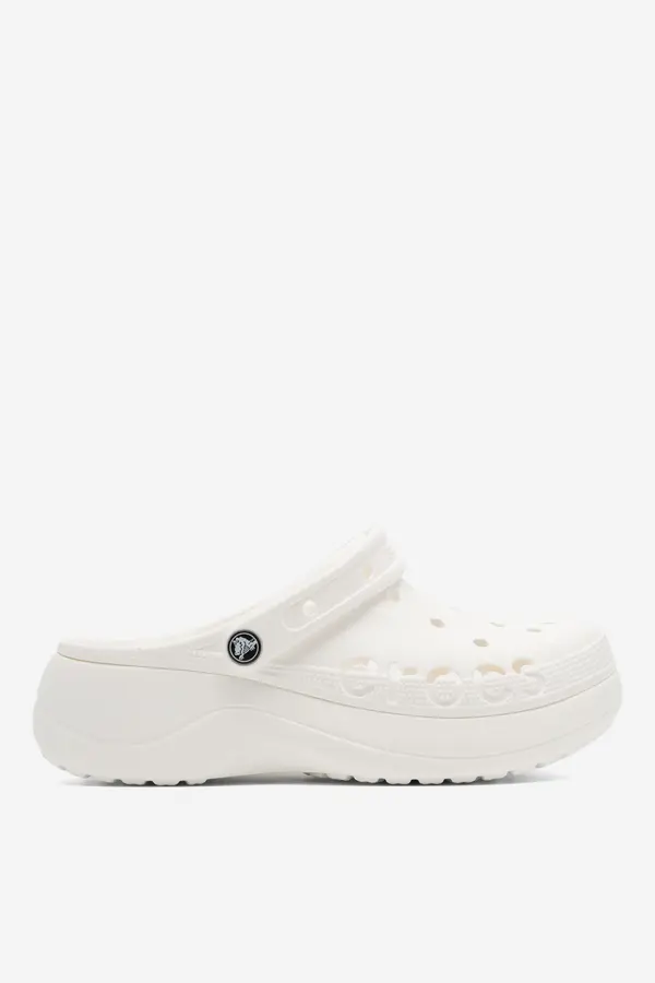 Crocs Natikači za bazen Crocs BAYA PLATFORM CLOG 208186-100 Bela