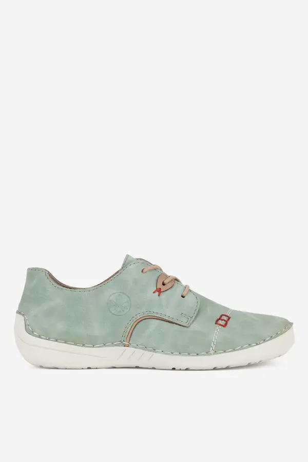 Rieker Nizki čevlji Rieker 52528-52 Celadon
