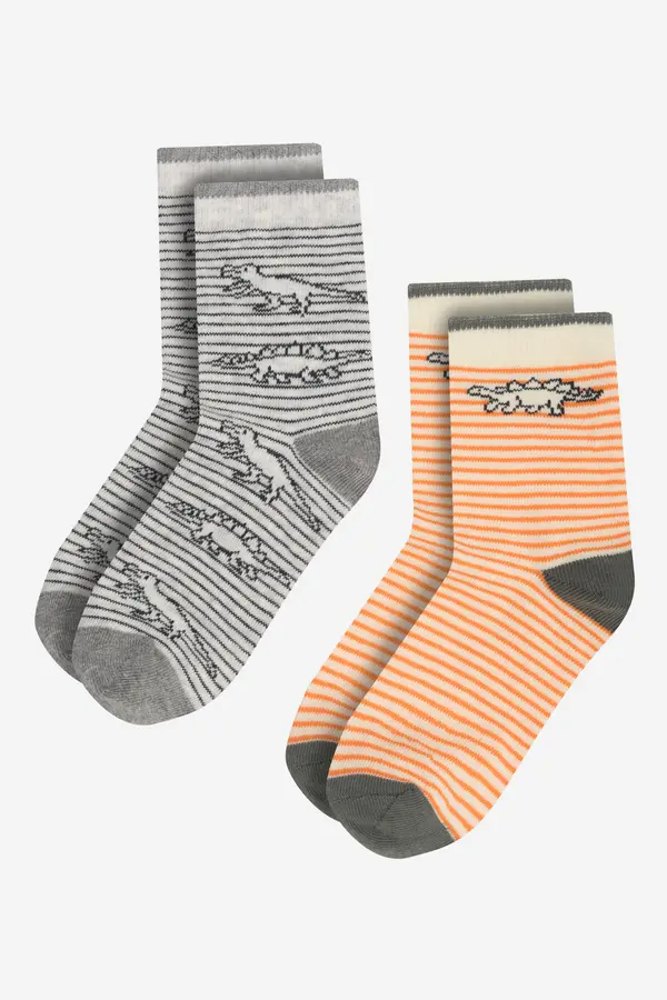 Action Boy Nogavice Action Boy 8KB-002-AW23 (2-PACK) Oranžna