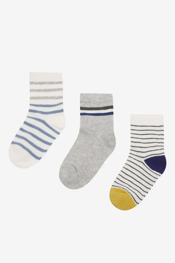 Action Boy Nogavice Action Boy 8KB-002-SS24 (3-PACK) Svetlo siva