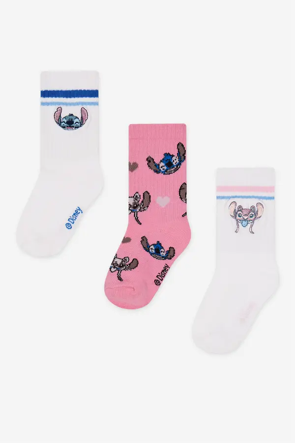Disney Classics Nogavice Disney Classics ACCCS-SS25-116DCLS(3-PACK) Bela