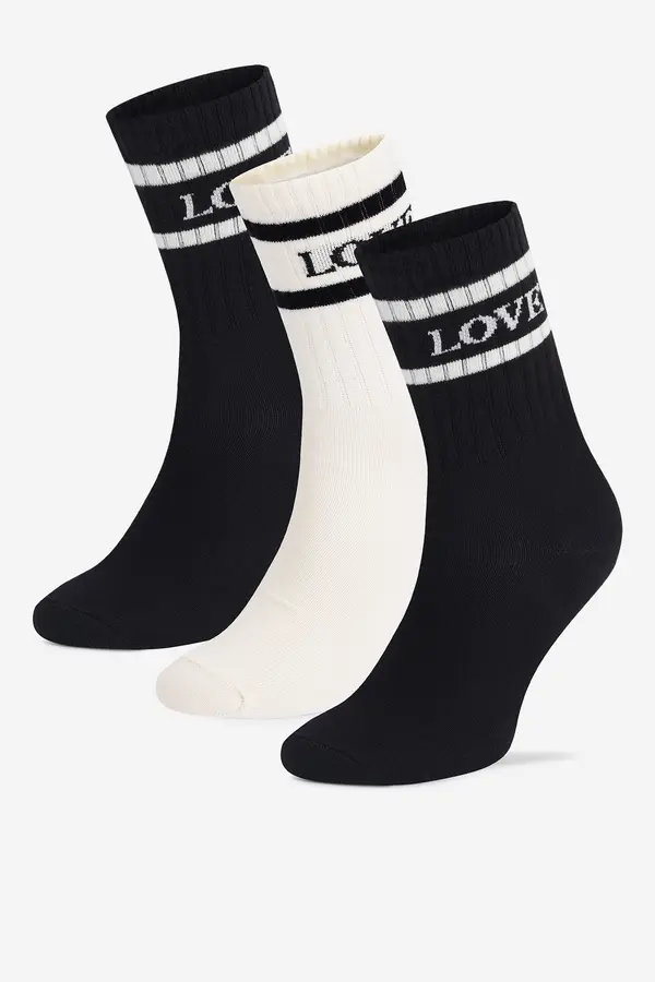 Fila Nogavice Fila F3608-AW24 (3-PACK) Črna