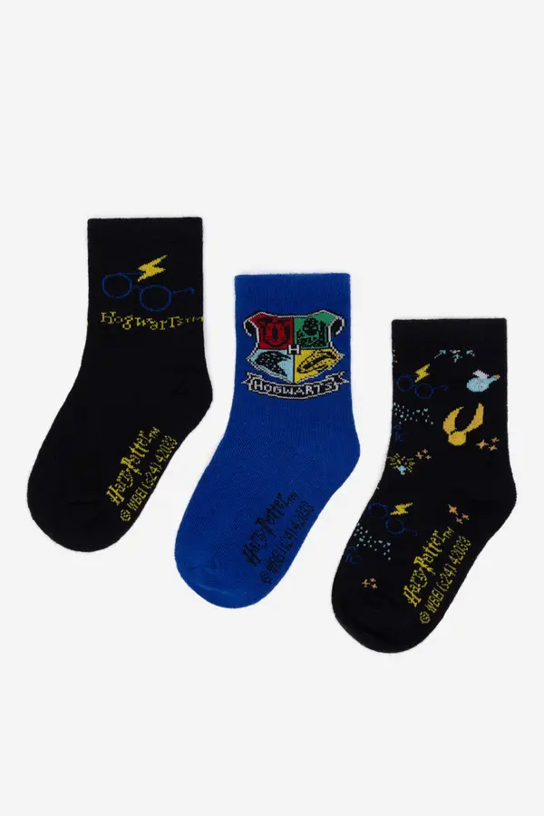 Harry Potter Nogavice Harry Potter ACCCS-AW24-226WBHP (3-PACK) Črna