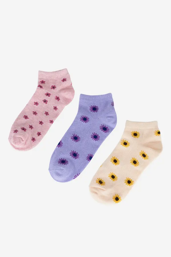 Jenny Nogavice Jenny 7KB-001-SS25 (3-PACK) Bež