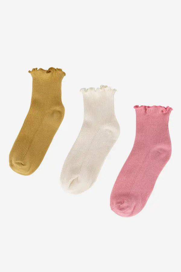 Jenny Nogavice Jenny 7KB-003-SS25 (3-PACK) Rumena