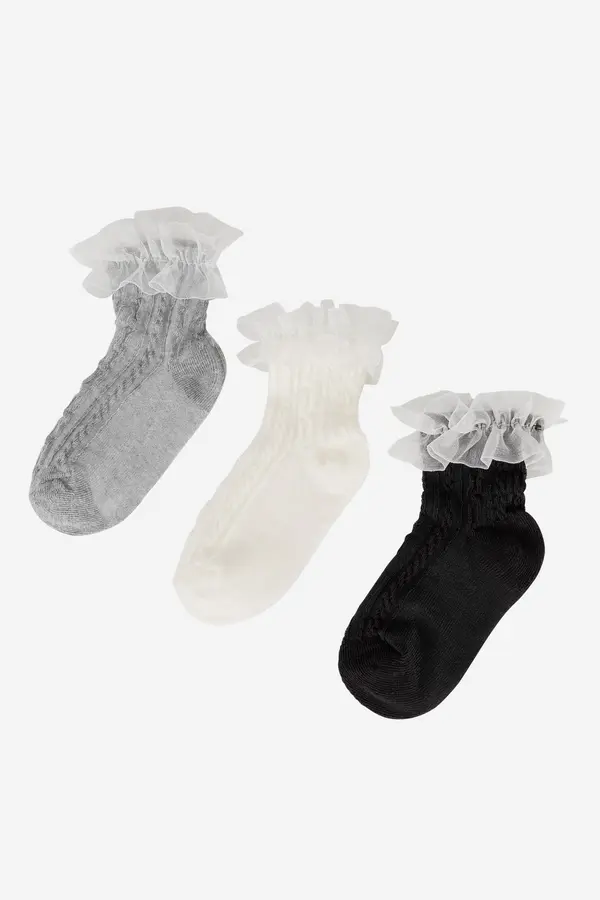 Jenny Nogavice Jenny 7KB-004-SS25 (3-PACK) Bela