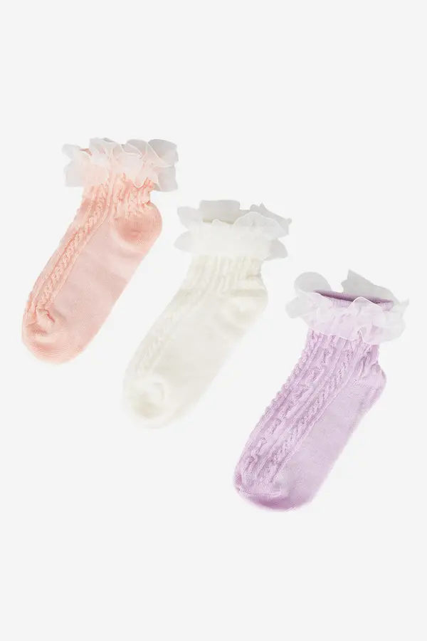 Jenny Nogavice Jenny 7KB-004-SS25 (3-PACK) Roza