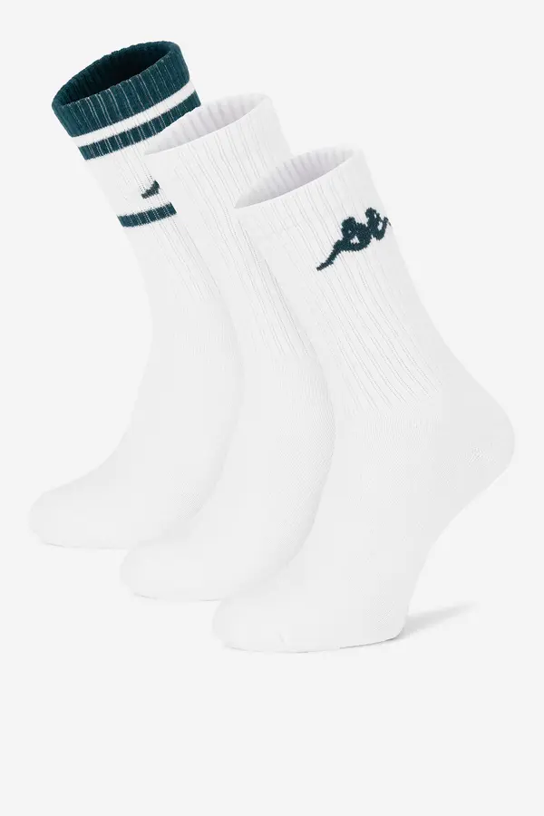 Kappa Nogavice Kappa KR_SUPERT_SS25 (3-PACK) Bela