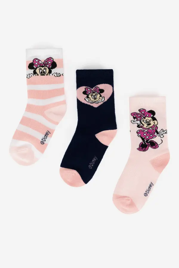 Mickey&Friends Nogavice Mickey&Friends ACCCS-AW24-341DCLS (3-PACK) Roza