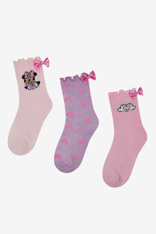 Mickey&Friends Nogavice Mickey&Friends ACCCS-SS25-327DSTC(3-PACK) Roza