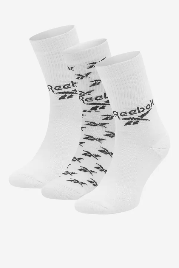 Reebok Nogavice Reebok CL FO Crew Sock 3P GG6682 Bela
