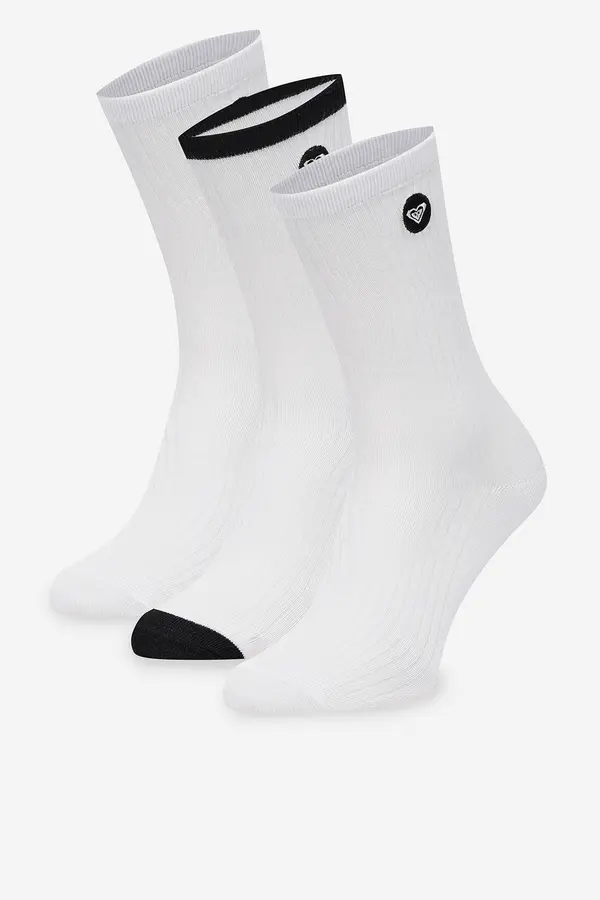 Roxy Nogavice ROXY AS_ROXY_02W_SS25 (3-PACK) Bela