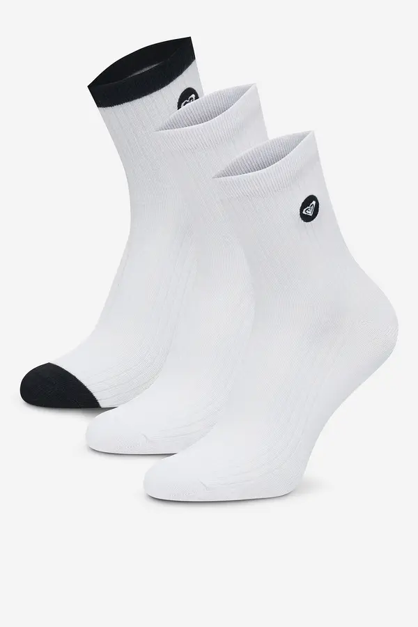 Roxy Nogavice ROXY AS_ROXY_02Z_SS25 (3-PACK) Bela