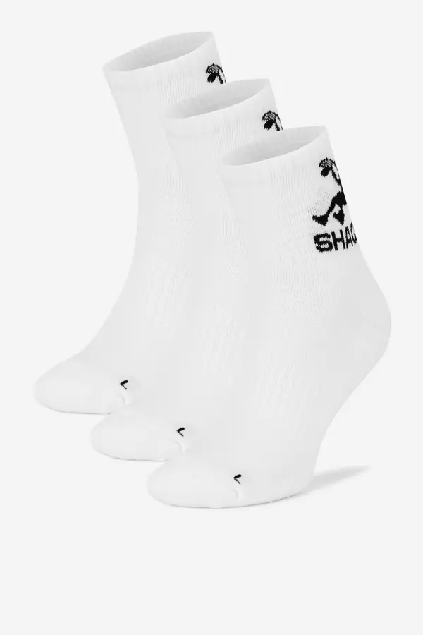 SHAQ Nogavice SHAQ SHQ-MB-002-AW24 (3-PACK) Bela