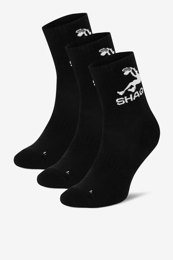 SHAQ Nogavice SHAQ SHQ-MB-002-AW24 (3-PACK) Črna