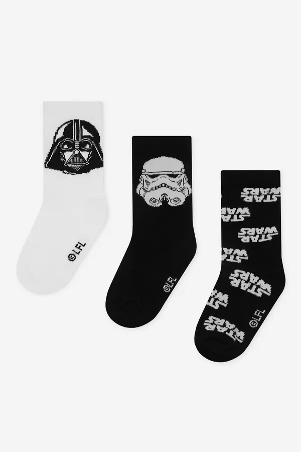Star Wars Nogavice Star Wars ACCCS-SS25-320SW(3-PACK) Črna