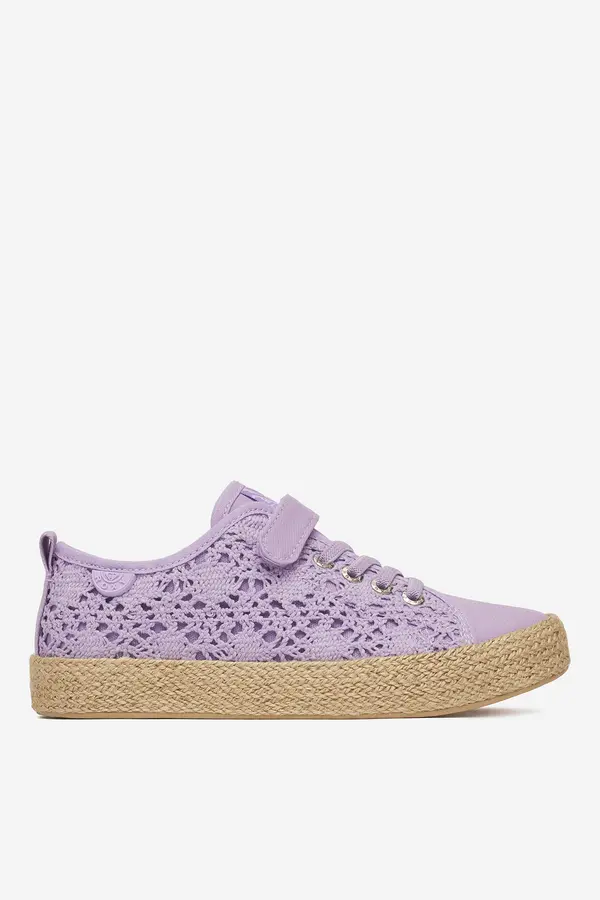 Roxy Platnena obutev ROXY CSS20547-01 Vijolična