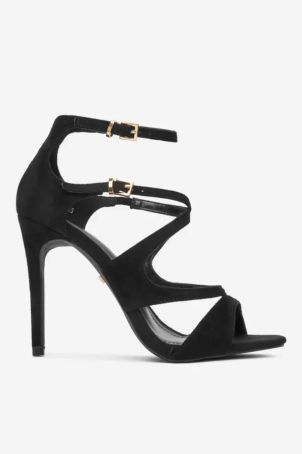 DeeZee Sandali DeeZee LB0520-01 Črna
