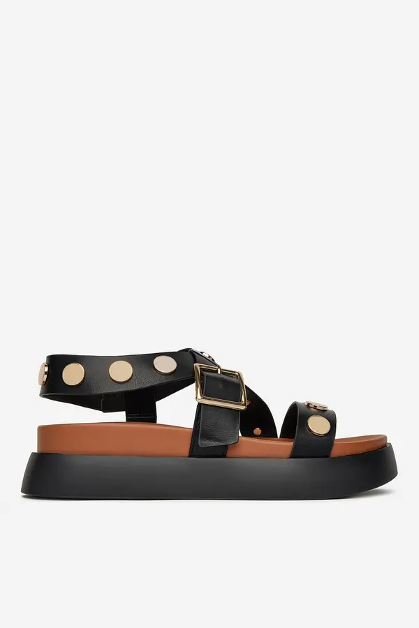 DeeZee Sandali DeeZee WS2P229-10 Črna