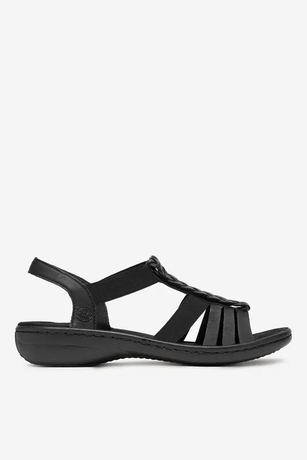 Rieker Sandali Rieker 60809-00 Črna