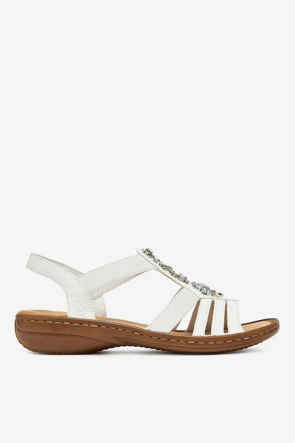 Rieker Sandali Rieker 60839-80 Bela