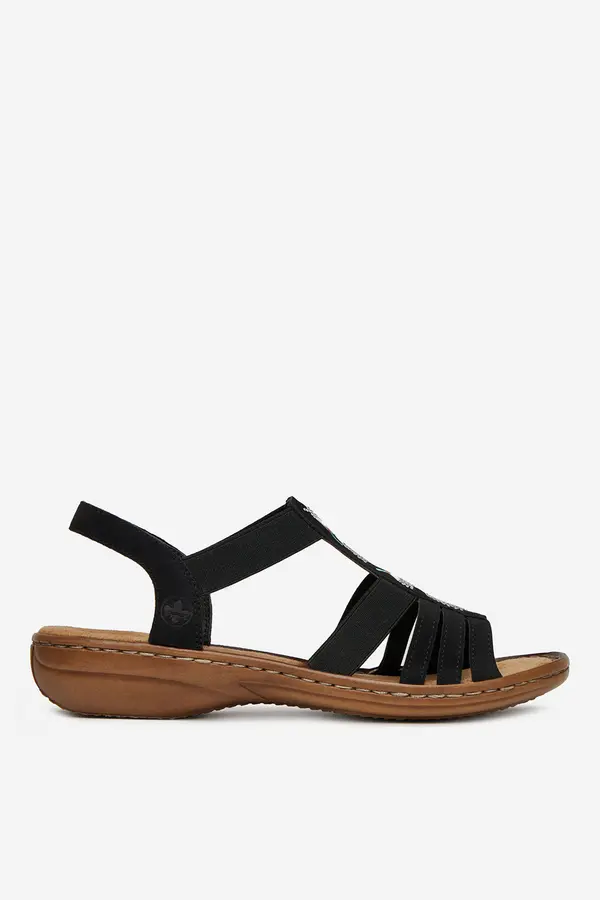 Rieker Sandali Rieker 60875-00 Črna