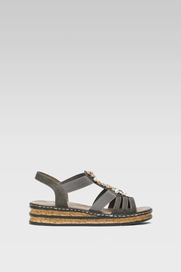 Rieker Sandali Rieker 62949-45 Siva