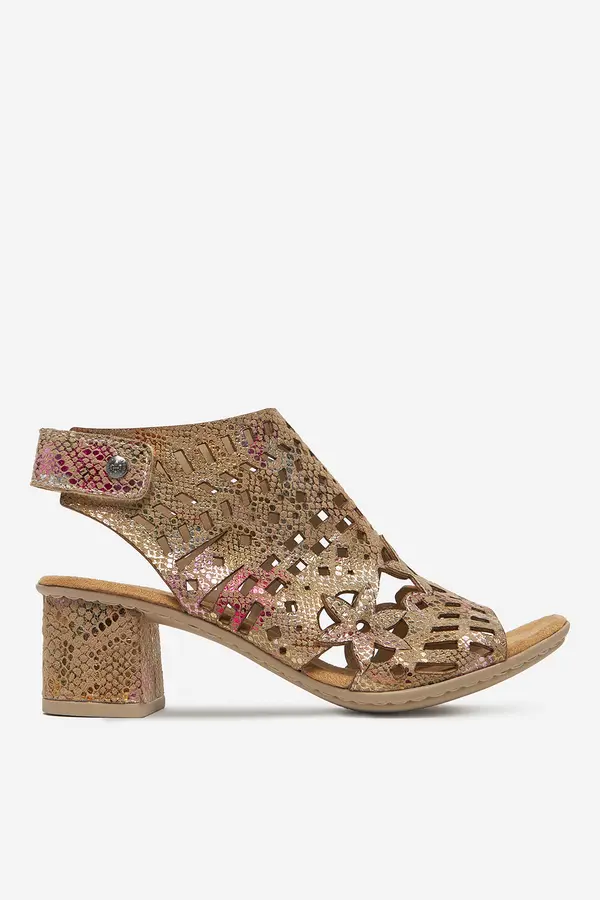 Rieker Sandali Rieker 64780-90 Zlata