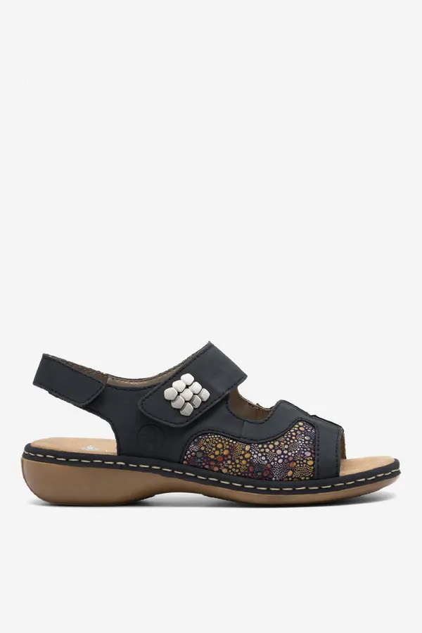 Rieker Sandali Rieker 65989-14 Mornarsko modra