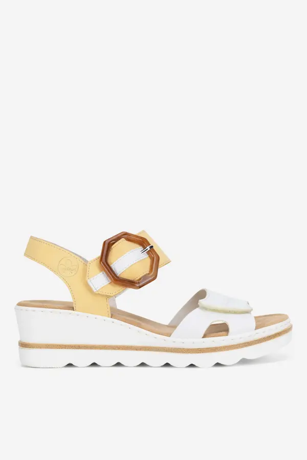 Rieker Sandali Rieker 67476-69 Bela