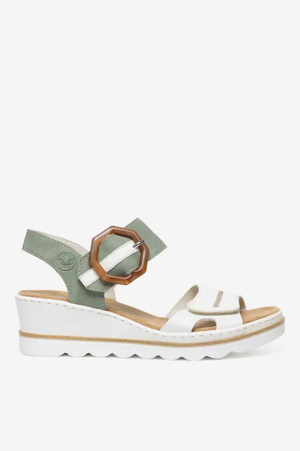 Rieker Sandali Rieker 67476-81 Zelena