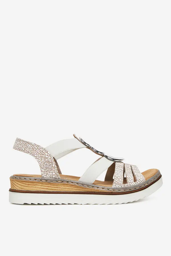 Rieker Sandali Rieker 679L4-80 Siva