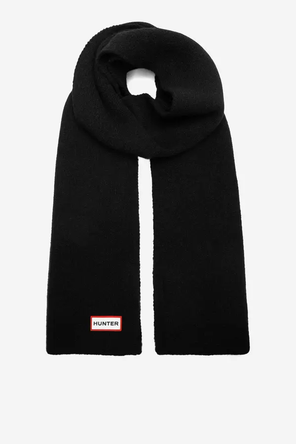 Hunter szalik_unisex HUNTER HTR-U4-002-AW24 Črna
